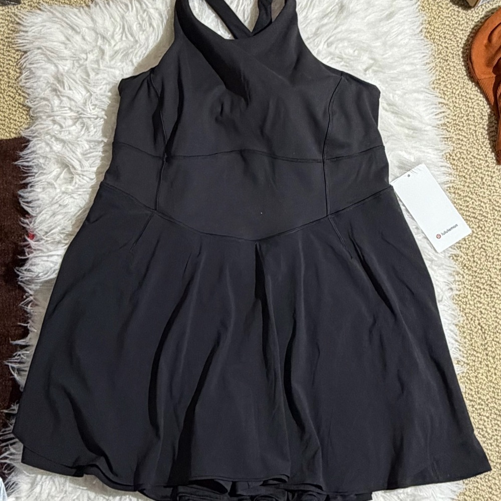 lululemon athletica Black Halter Mini Dress
